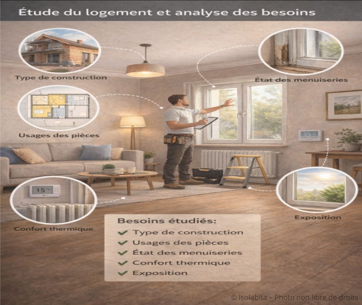 analyse des menuiseries du logement
