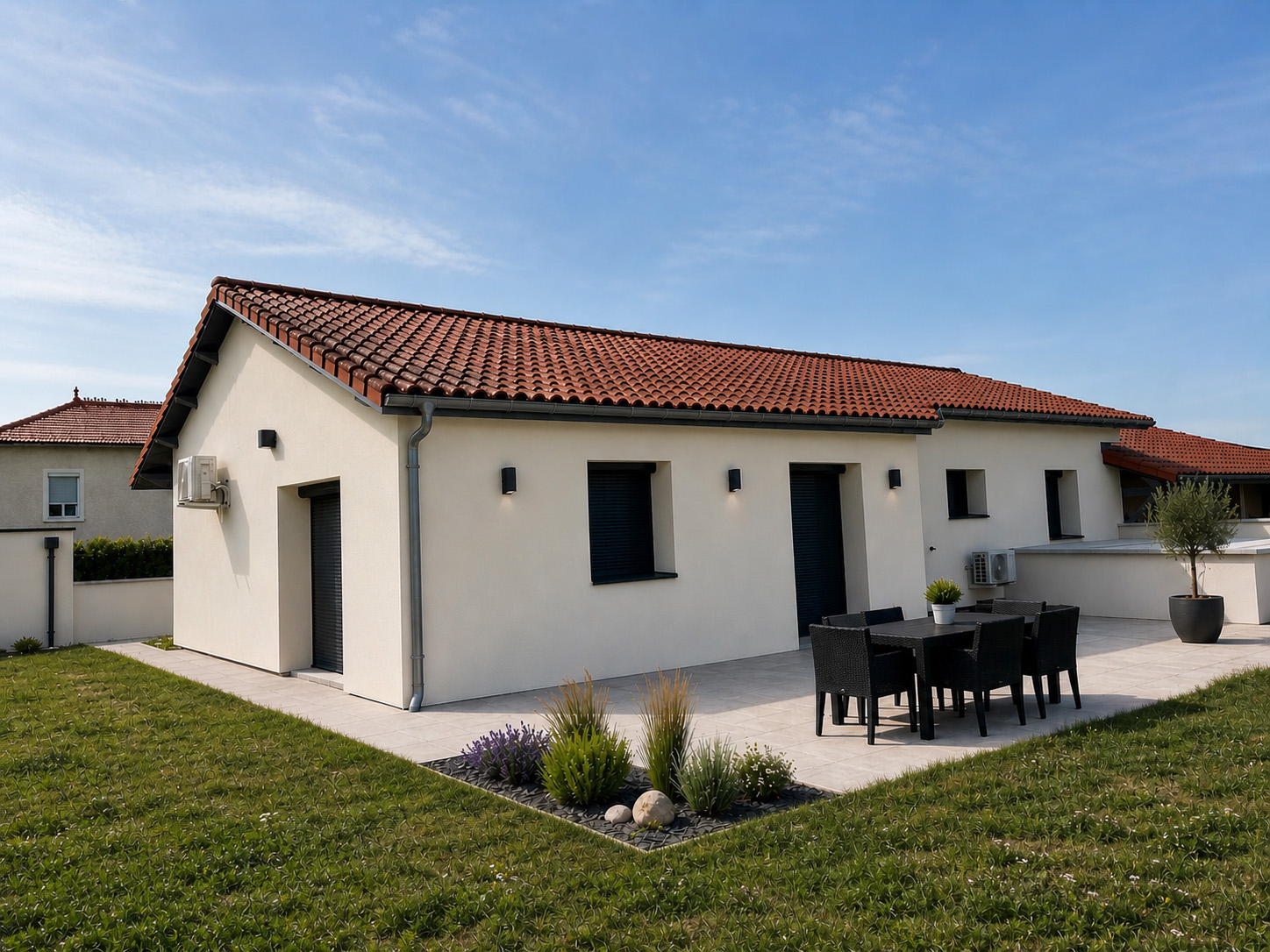 Isolation thermique par l'extérieur d'une villa à Chaponnay (69970)